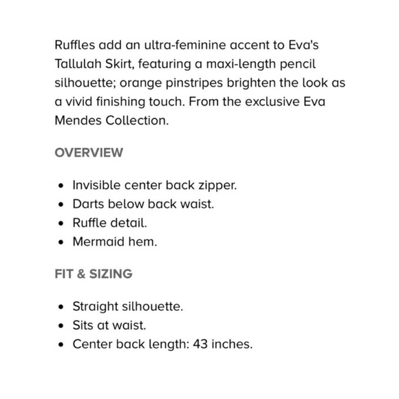 🦊NWT🦊 NY&Co Ruffle Striped Skirt - Picture 7 of 8